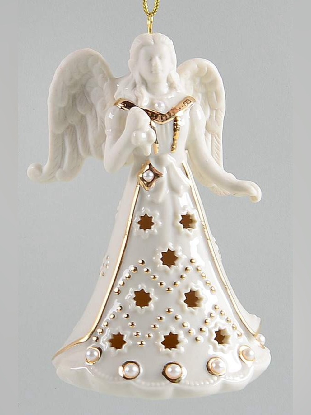 Lenox Florentine & Pearl Angel Christmas Holiday Ornament